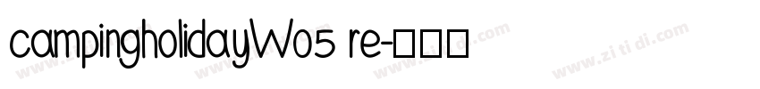 campingholidayW05 re字体转换